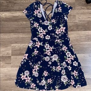 Aeropostale Floral Navy Dress